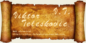 Viktor Telesković vizit kartica